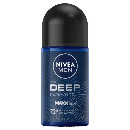 [A20491] Nivea Men Deep Darkwood Anti-Perspirant Black Carbon 50ml