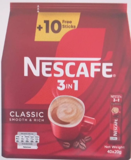 [A20789] Nescafe Classic 40pcs