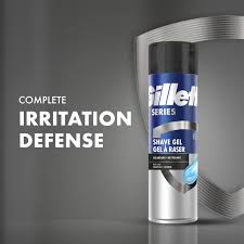 [A21099] Gillette series Shave Gel Cleansing With Charcoal 200ml