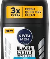 [A21267] Deo Nivea Stick Men Black White Invisible  50ml