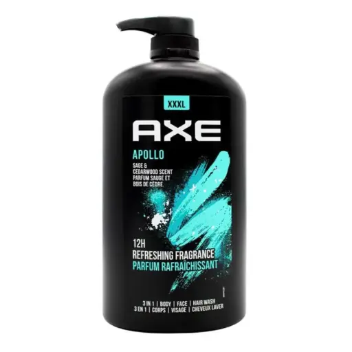 [A21602] Axe Apollo Sage&Cedarwood Scent 3in1 shawer 1liter