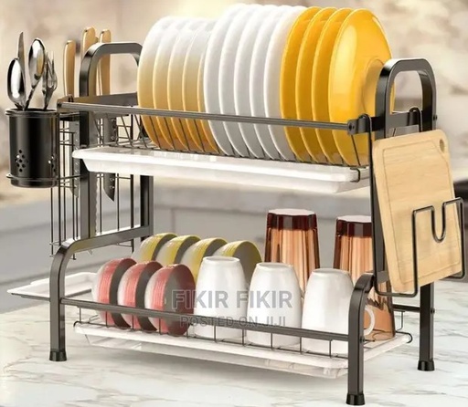 [A22008] Kitchen Rack Double-Deck Design No:402