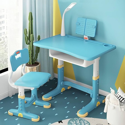 [A22145] Education table w/chair+clock 701