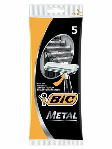 [A22187] Bic Metal Shaving Single 5pcs