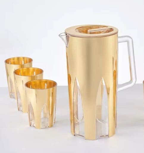 [A22576] Water jug with cups 5 pcs set item No-2237009