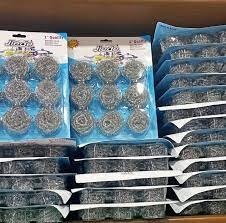 [A22906] Jiede Stainless Steel Scourer Best In kitchen Cleaners 9pcs