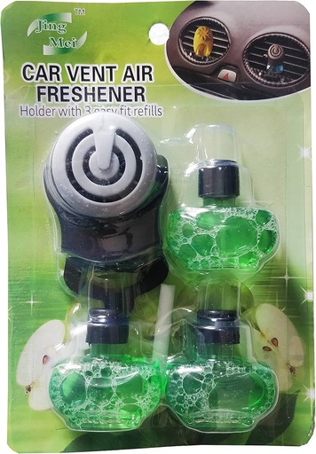 [A22999] Car vent air freshener holder with 3 easy fit refills 352-111/110