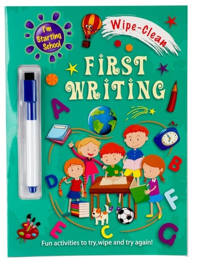 [A23191] First Writing Wipe-Clean Learning Book 16page A4-11-56