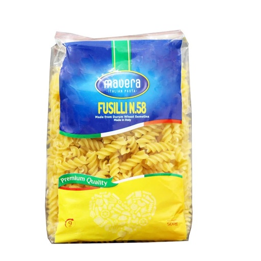 [A23894] Mavera fusilli No.58 500g