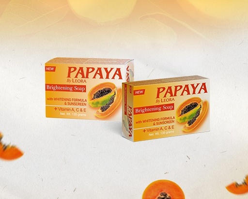 [A23897] Papaya By Leora Brightining Soap 135g