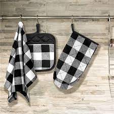 [A24014] Cooking Kitchen Pot Pad Heat Proof Gloves 3pcs 1-17