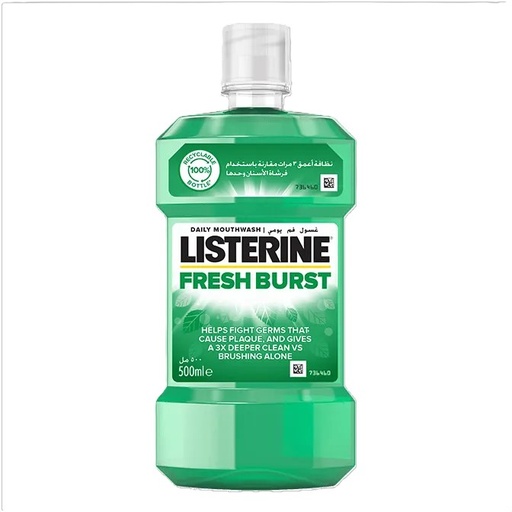[A24541] Listerine Fresh Burst Moth wash 500ml