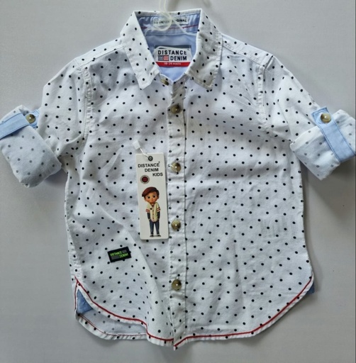 [A24593] White Line Clothes Shirts Boys All Kids