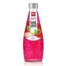 [A24913] Basil Seed Drink Strawberry Flaver 290ml