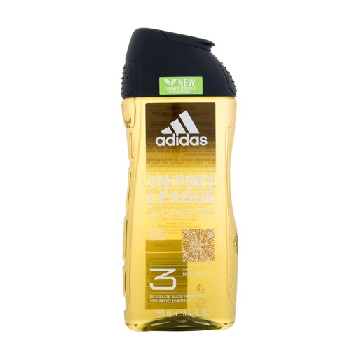 [A24987] Adidas victory league shower gel 3in1 body hair face 250ml