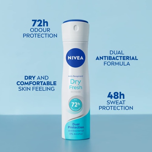 [A25008] Nivea Women deodorant spray dry fresh 200 ml.