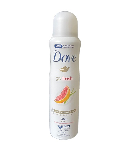 [A25406] Deo Dove Go fresh Grapefruit & lemon Grass  Scent spray 250ml
