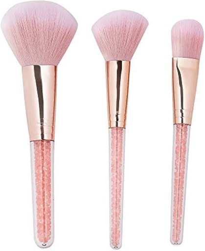 [A25616] Pink Key 3PC base Make up Brush set