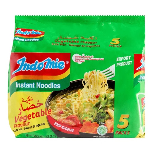 [A25650] Indomie Instant Noodle Vegatable Flavour 5pck