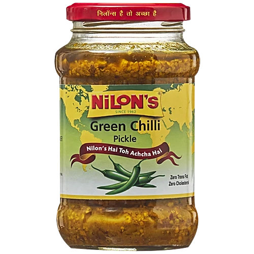 [A26277] Nilons Classic Green Chili Pickle 400g