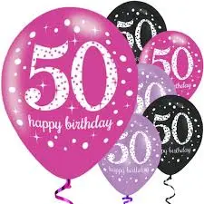[A26421] Happy 50 balloons