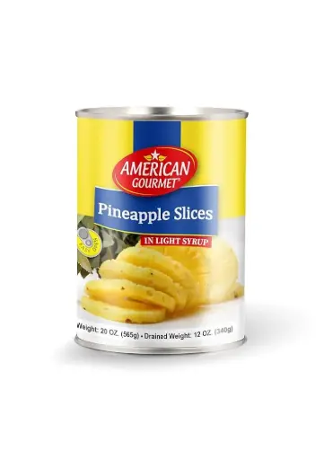 [A26469] American More Sliced Pineapple in light syrup 565g