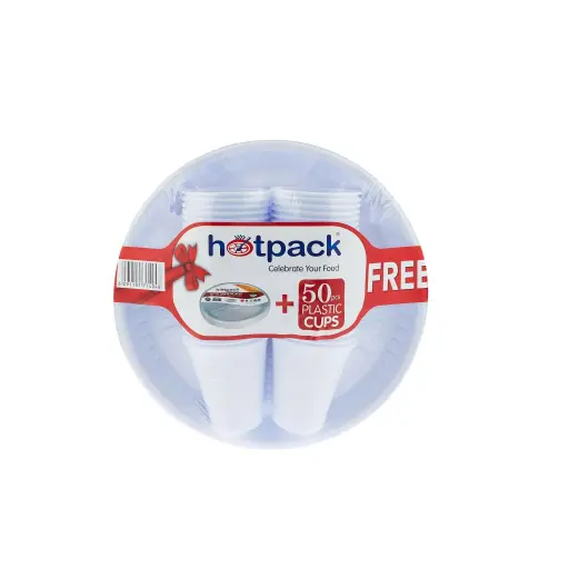 [A26737] Hotpack Plastic Plates 25pc