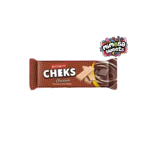 [A26791] BakeMate Cheks Hazelnut Flavoured Wafers 100g