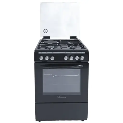 [A26821] Somstar 60x60 Black gas cooker  