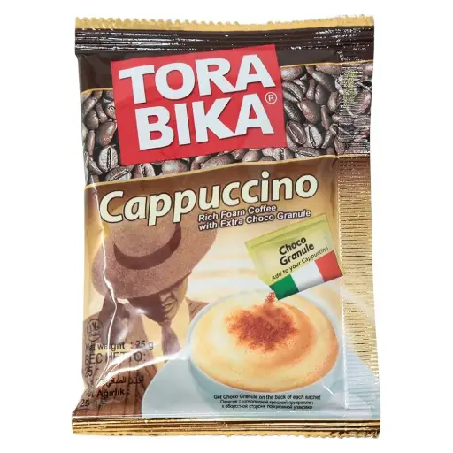 [A26873] Tora Bika Cappuccino With Extra Choco Granula 10x25g 