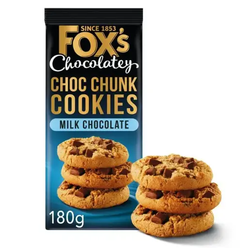 [A27178] Fox's fabulous milk chocolate cookies 180gr 
