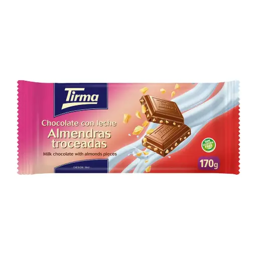[A27199] Tirma chocolate almendras troceadas 170g  