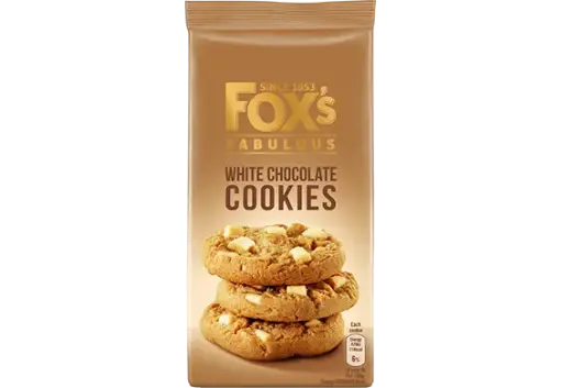 [A27202] Fox's white chocolate cookies 180gr