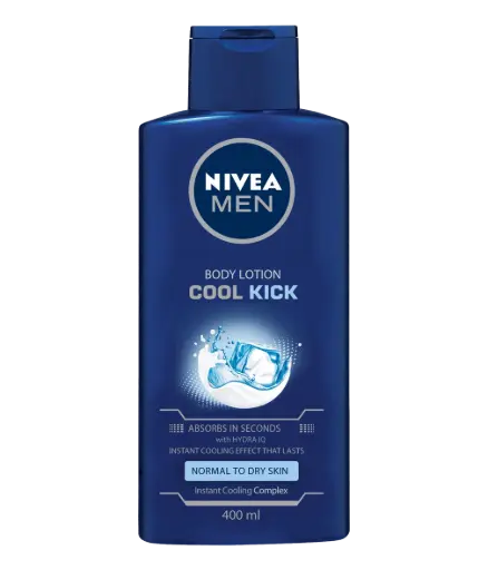 [A27204] Nivea men body lotion cool kick 400ml