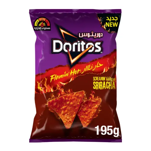 [A27275] Doritos Flaming Hot Siracha Tortilla Chips 195g