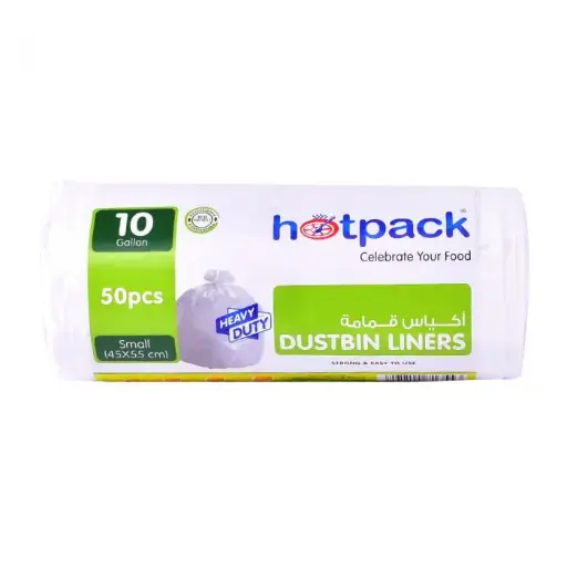 [A27282] Hot Pack Dustbin Liners Trash Bag 50pc 45x55cm