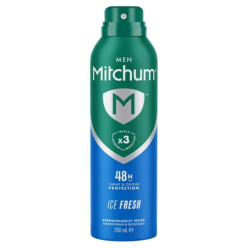 [A27476] Men Mitchum Ice Fresh Dermatologist Tested 200ml