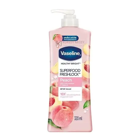 [A27538] Vaseline healthy bright peach 320ml