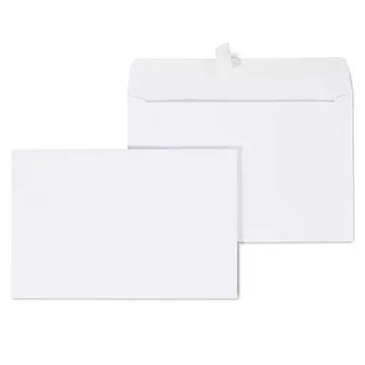 [A27632] White Wallet Envelope Peel & Seal Platinum 