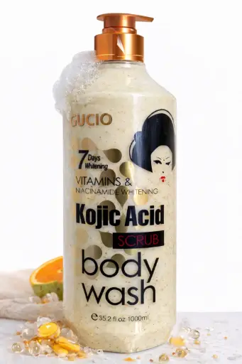 [A27704] Gucio Kojic Acid  Scrub Body Wash 1l