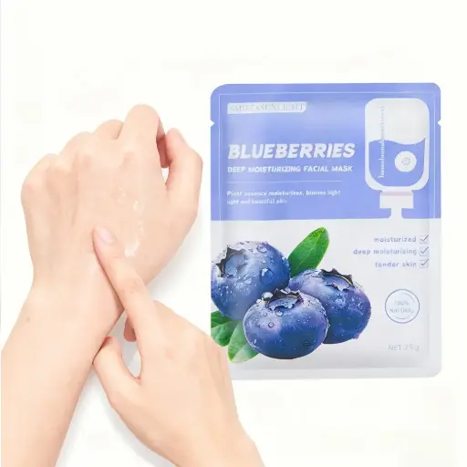 [A27794] Smile & Sunlight Blueberries Moisturizing Facial Mask 25g