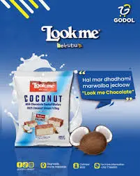 [A28102] Lookme Coconut Milk Chocolate Coated Wafers 150g