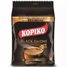 [A28182] Kopiko Black 3in1 Strong & Rich Coffee 300g(10x30g)