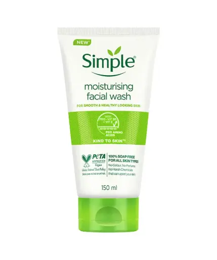 [A28218] Simple Kind To Skin Moisturizing Facial Wash 150 ml