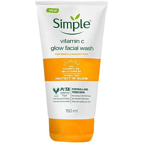 [A28219] Simple Protect N Glow Vitamin C Glow Facial Wash 150 ml