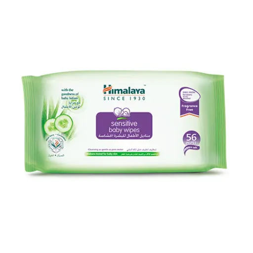 [A28251] Himalaya Sensitive Baby Wipes 56pc