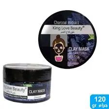 [A28269] King Love Beauty Charcoal Extract Clay Mask 120g