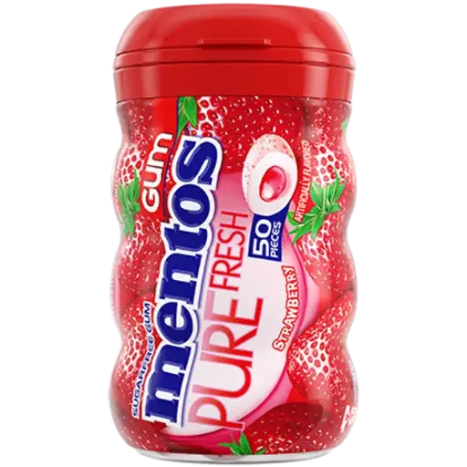 [A28359] Mentos Strawberry Pure Fresh Gum 