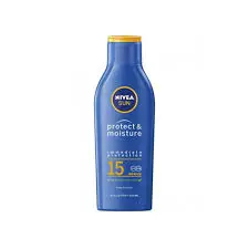 [A28521] Nivea Protect & Moisture Sun Lotion 15 medium 200ml
