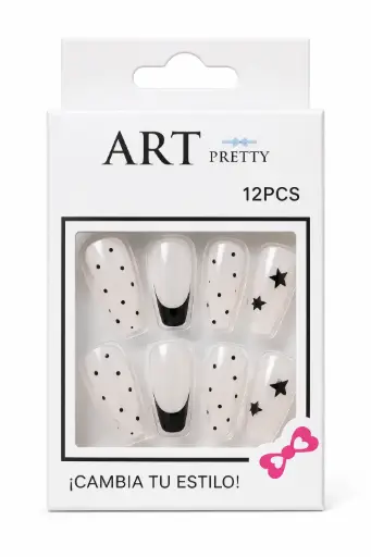 [A28712] Art Pretty Fake Nails 12 pcs